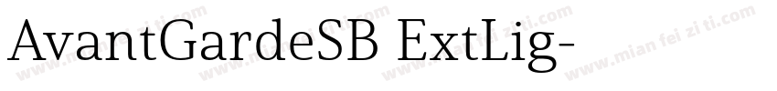 AvantGardeSB ExtLig字体转换